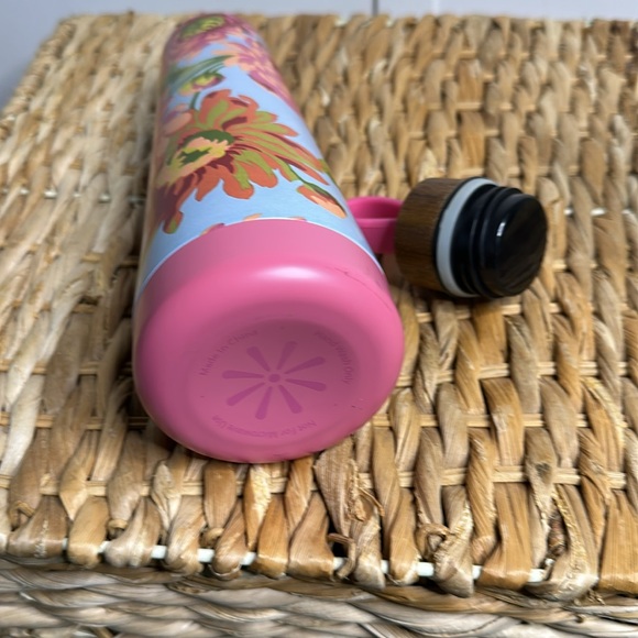 Floral pioneer‎ woman Insulated Water Bottle with Pink Lid - Picture 3 of 6